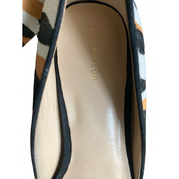 Ann Taylor Zebra Print Calf Hair Stiletto Heels Size 9 - Picture 5 of 6